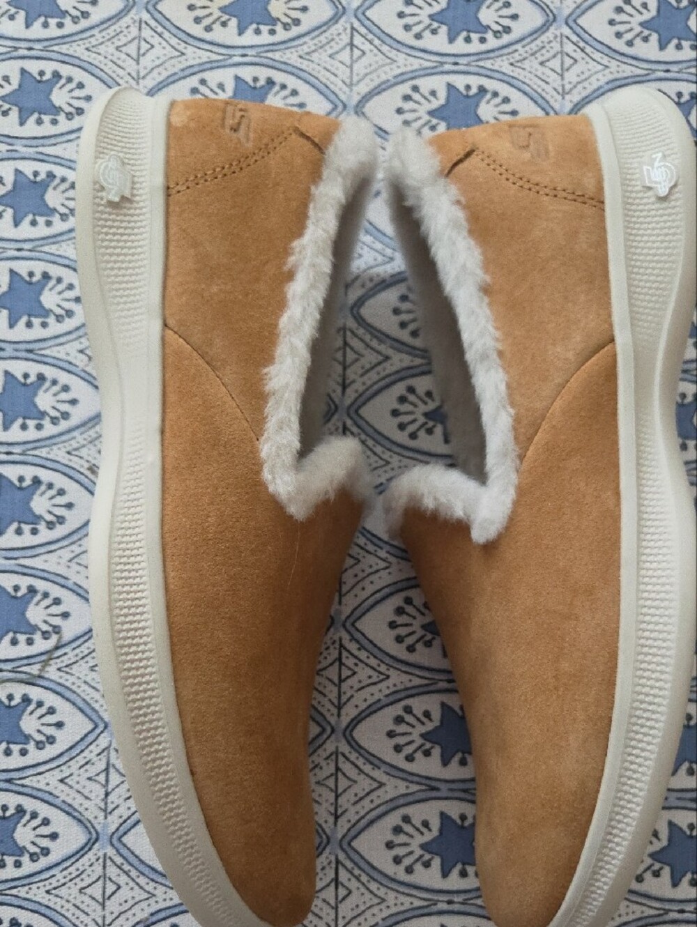 Goga Max Faux-Shearling Lined Slip-On Slippers - Chestnut - Picture 3 of 5